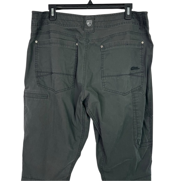 KUHL Revolve Rogue Men’s 5-Pocket Pants/Jeans W35/L34 Dark Gray Hiking/Outdoor - Picture 4 of 15